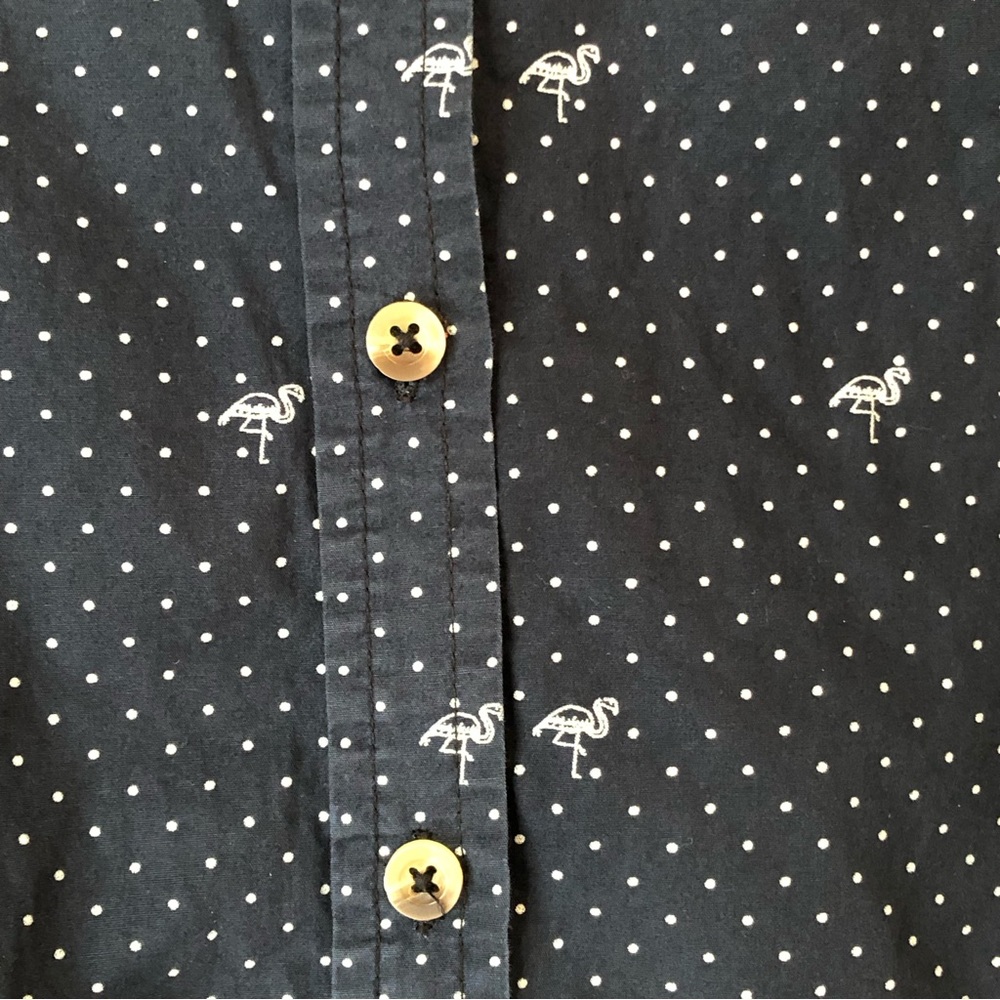 Peau de Loup Button Down Shirt/Size 8 - Picture 3 of 7
